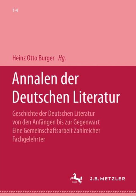 Book cover of: Annalen der deutschen Literatur. By: Heinz Otto Burger