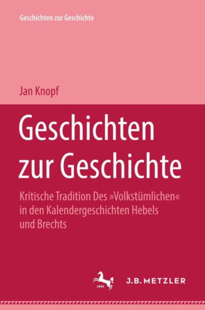 Book cover of: Geschichten zur Geschichte. By: Jan Knopf