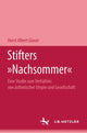 Book cover of: Stifters "Nachsommer". By: Horst Albert Glaser