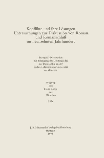 Book cover of: Konflikte und ihre Losungen. By: Franz Rhöse aus München