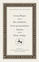Book cover of: Die schriftliche Form germanistischer Arbeiten. By: Georg Bangen