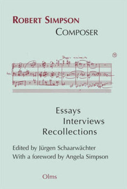 Book cover of: Robert Simpson -- Composer
