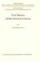 Book cover of: Text History of the Greek Leviticus