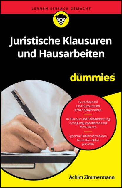 Book cover of: Juristische Klausuren und Hausarbeiten fur Dummies. By: Derya Aksoy