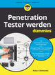 Book cover of: Penetration Tester werden fur Dummies. By: Robert Shimonski