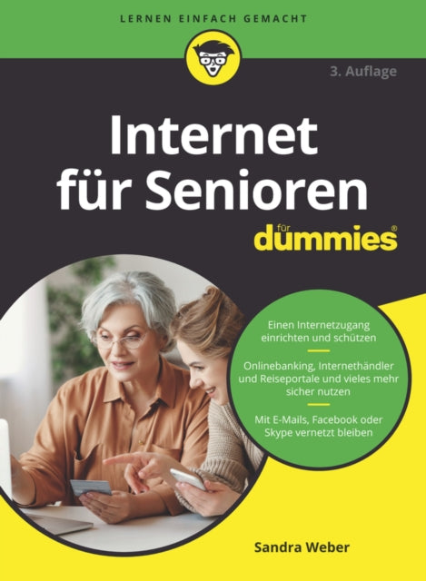 Book cover of: Internet fur Senioren fur Dummies. By: Weber, Sandra