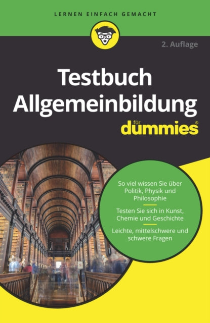 Book cover of: Testbuch Allgemeinbildung fur Dummies. By: Wiley-VCH