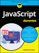 Book cover of: JavaScript fur Dummies. By: S. Springer