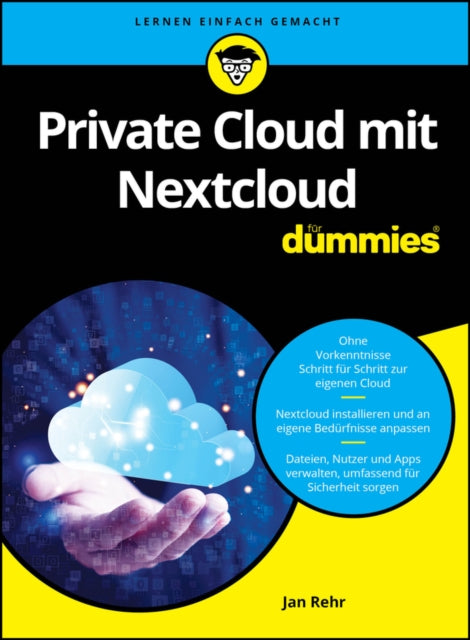 Book cover of: Private Cloud mit Nextcloud fur Dummies. By: Jan Rehr