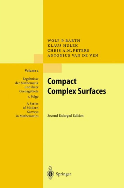 Book cover of: Compact Complex Surfaces