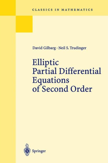 Book cover of: Elliptic Partial Differential Equations of Second Order. By: David Gilbarg