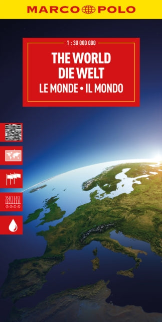 Book cover of: World Political Marco Polo Folded Map with Flags