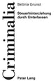 Book cover of: Steuerhinterziehung durch Unterlassen