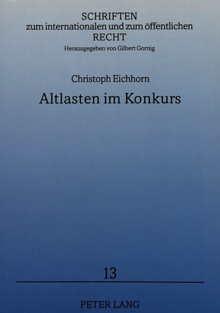 Book cover of: Altlasten im Konkurs