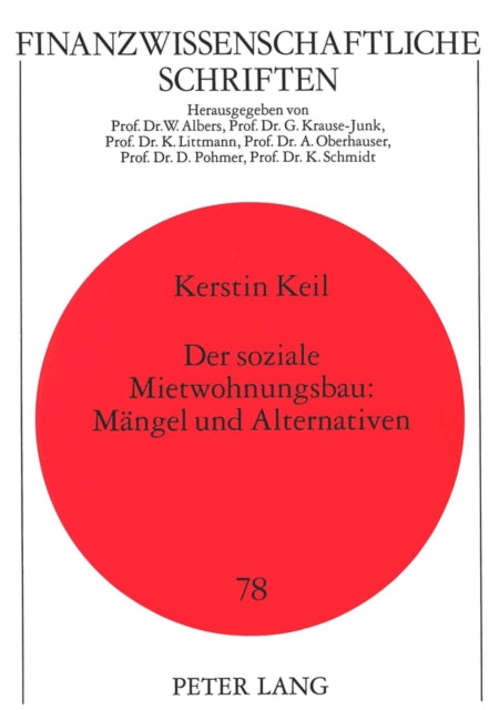 Book cover of: Der soziale Mietwohnungsbau: Maengel und Alternativen