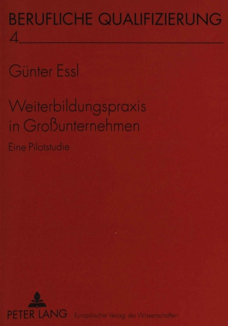 Book cover of: Weiterbildungspraxis in Grounternehmen