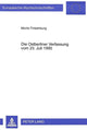 Book cover of: Die Ostberliner Verfassung vom 23. Juli 1990