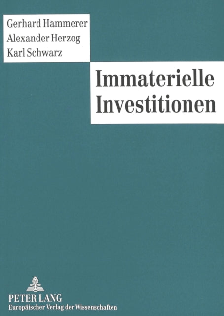Book cover of: Immaterielle Investitionen