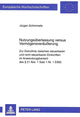 Book cover of: Nutzungsueberlassung versus Vermoegensveraeuerung
