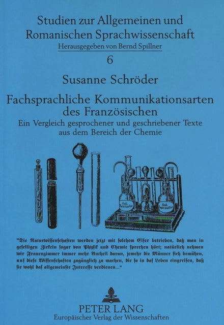 Book cover of: Fachsprachliche Kommunikationsarten des Franzoesischen