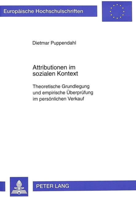Book cover of: Attributionen im sozialen Kontext