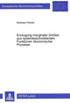 Book cover of: Erzeugung marginaler Groeen aus systembeschreibenden Funktionen oekonomischer Prozesse