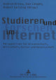 Book cover of: Studieren und Forschen im Internet. By: Gudrun Gross