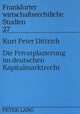 Book cover of: Die Privatplazierung im deutschen Kapitalmarktrecht