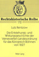 Book cover of: Die Entstehungs- und Wirkungsgeschichte der Vernewerten Landesordnung fuer das Koenigreich Boehmen von 1627