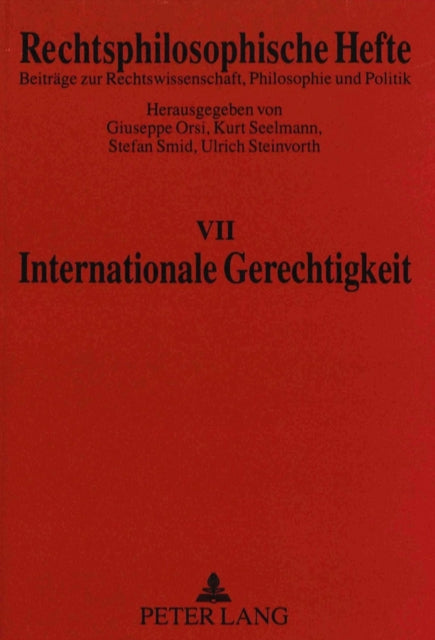 Book cover of: Internationale Gerechtigkeit