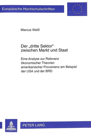 Der «Dritte Sektor» Zwischen Markt Und Staat