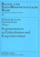 Book cover of: Repraesentation in Foederalismus und Korporativismus
