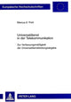 Book cover of: Universaldienst in der Telekommunikation