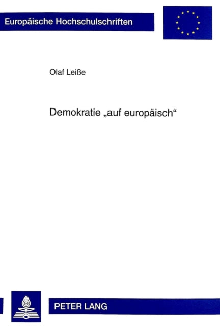 Book cover of: Demokratie «auf europaeisch»