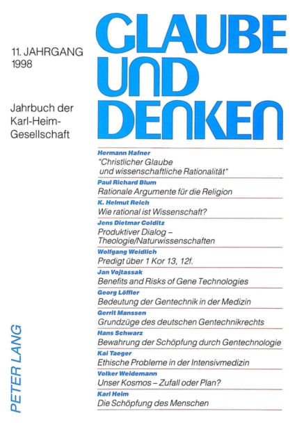 Book cover of: Glaube Und Denken. By: Hans Schwarz
