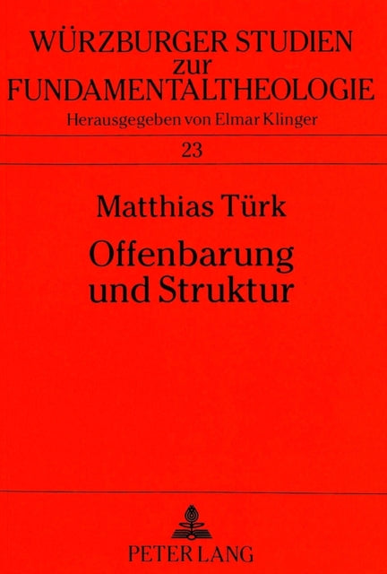 Book cover of: Offenbarung Und Struktur