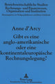 Book cover of: Gibt es eine anglo-amerikanische oder eine kontinentaleuropaeische Rechnungslegung?. By: Anne d'Arcy