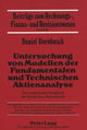 Book cover of: Untersuchung von Modellen der Fundamentalen und Technischen Aktienanalyse. By: Daniel Dornbusch