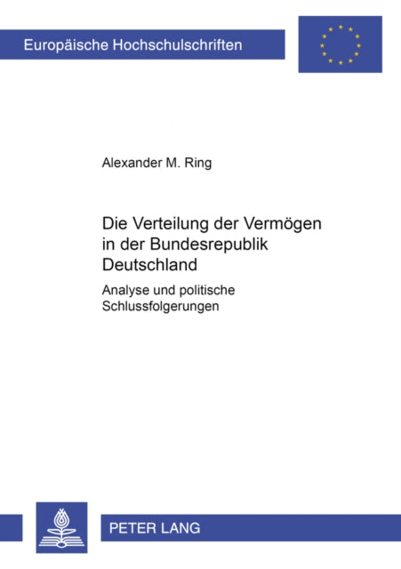 Book cover of: Die Verteilung der Vermoegen in der Bundesrepublik Deutschland