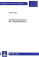 Book cover of: Der Urkundenbeweis in Der Hauptverhandlung