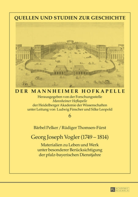 Book cover of: Georg Joseph Vogler (1749-1814). By: Bärbel Pelker