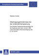 Book cover of: Uebertragungshindernisse bei der Unternehmensspaltung