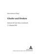 Book cover of: Glaube Und Denken. By: Hans Schwarz