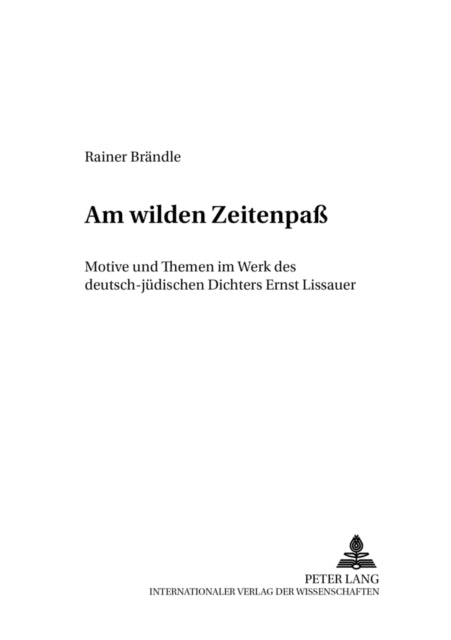 Book cover of: «Am wilden Zeitenpa». By: Rainer Brandle