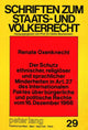 Book cover of: Der Schutz ethnischer, religioeser und sprachlicher Minderheiten in Art. 27 des Internationalen Paktes ueber buergerliche und politische Rechte vom 16. Dezember 1966