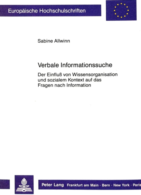 Book cover of: Verbale Informationssuche