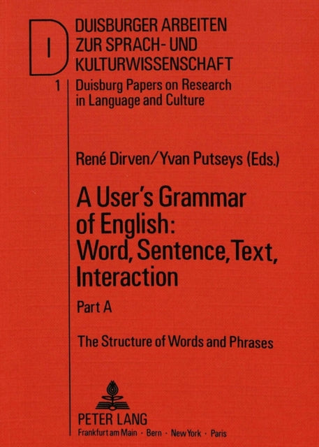 Book cover of: User's Grammar of English