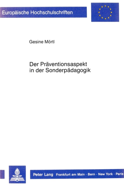 Book cover of: Der Praeventionsaspekt in der Sonderpaedagogik