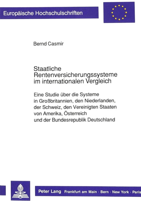 Book cover of: Staatliche Rentenversicherungssysteme im internationalen Vergleich