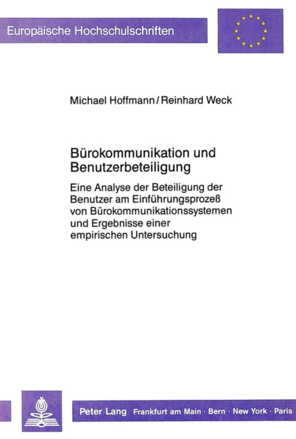 Book cover of: Buerokommunikation und Benutzerbeteiligung